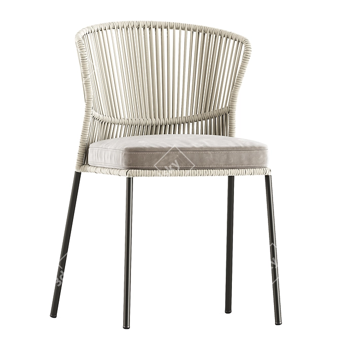Elegant Ola 923 Chair Potocco 3D model image 4