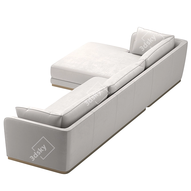 Elegant DORIAN Sofa Design 3D model image 3