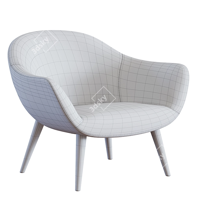 Poliform MAD Armchair 3D Model 3D model image 5