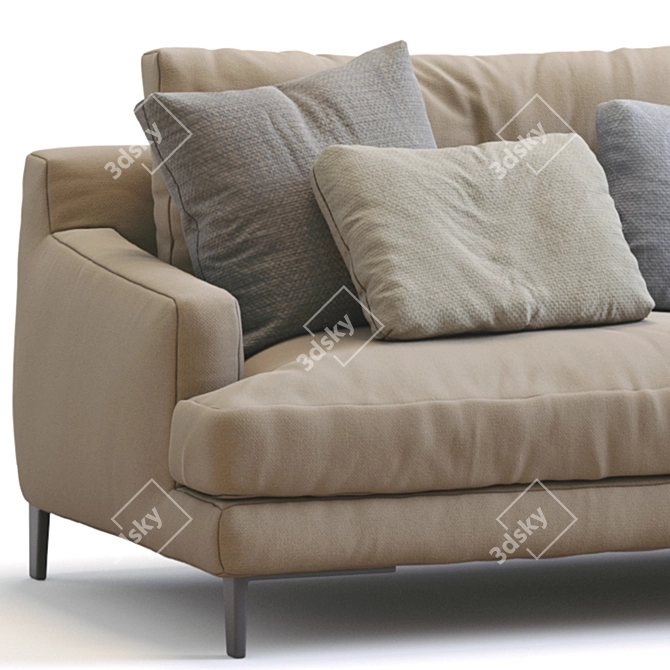 Modern Bellport Sofa 3D Model 3D model image 6