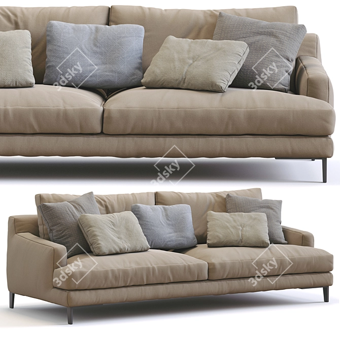 Modern Bellport Sofa 3D Model 3D model image 7