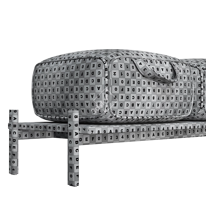Perseo Modern Italian Bench 3D model image 7