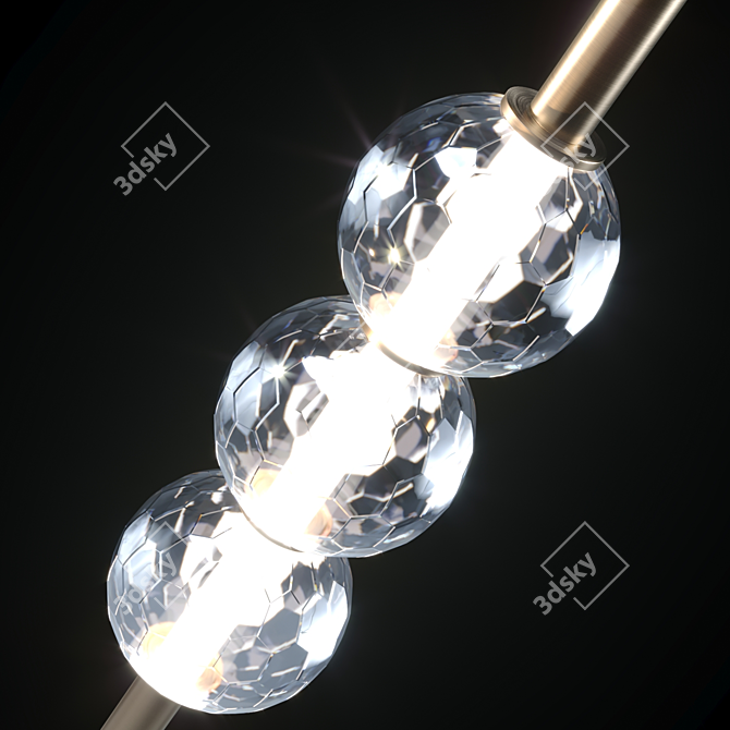 Jillian Crystal Chandelier Light 3D model image 2