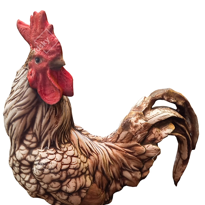Corona Rooster Sculpture Model 2016 3D model image 6
