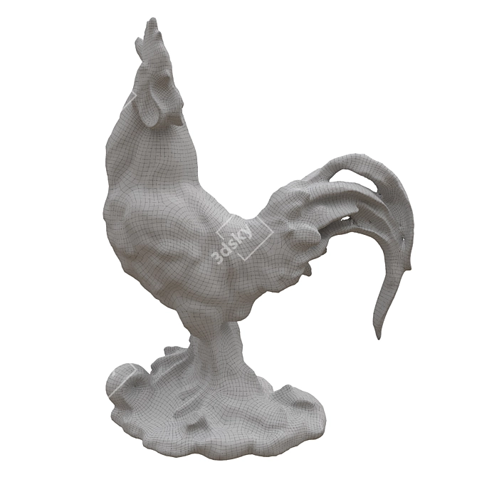 Corona Rooster Sculpture Model 2016 3D model image 7