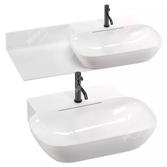 Laufen INO Washbasin Collection 3D model image 4
