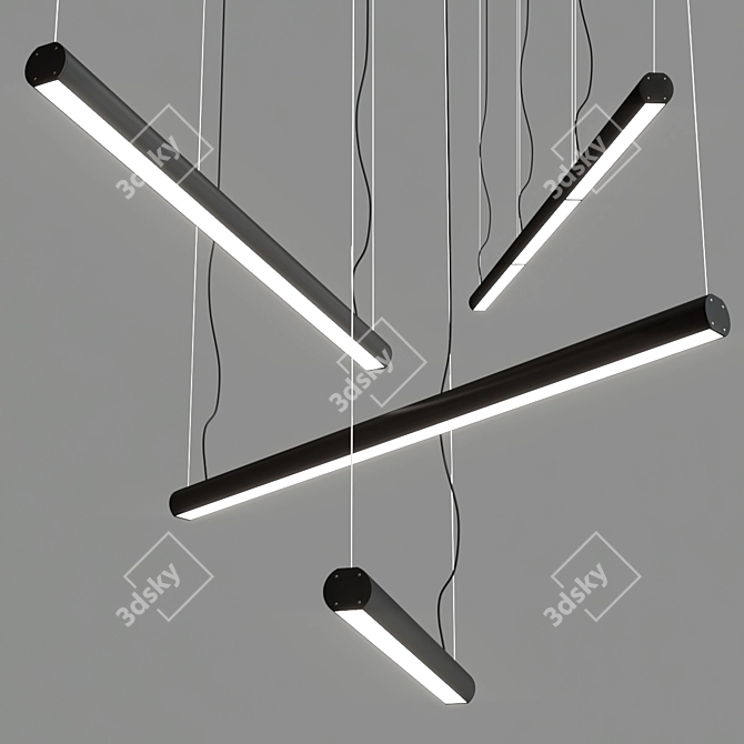 Elegance Pendant Light Collection 3D model image 2