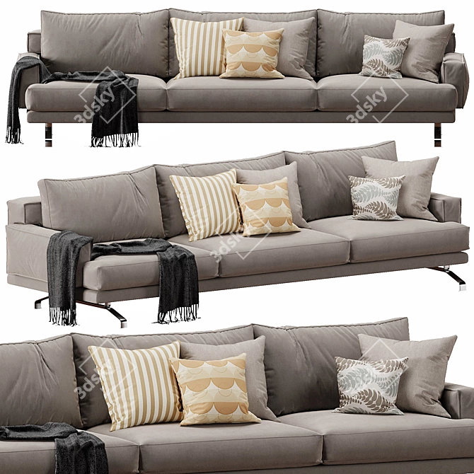 Lemamobili Mustique 3-Seater Sofa 3D model image 1