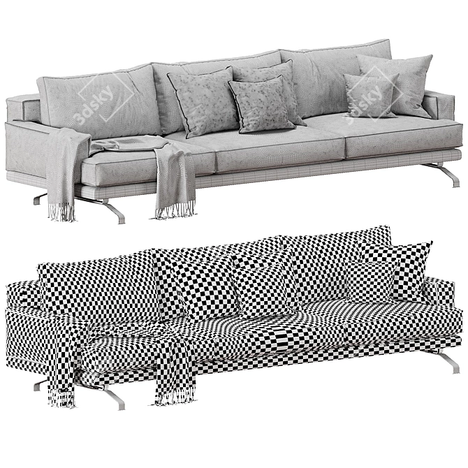 Lemamobili Mustique 3-Seater Sofa 3D model image 4