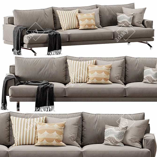 Lemamobili Mustique 3-Seater Sofa 3D model image 5