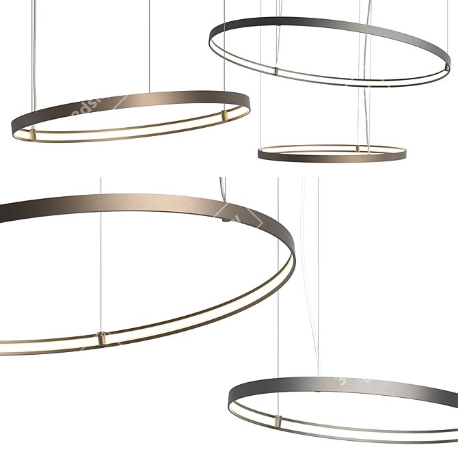 Magellano Designer Chandelier - Innovative Style 3D model image 1