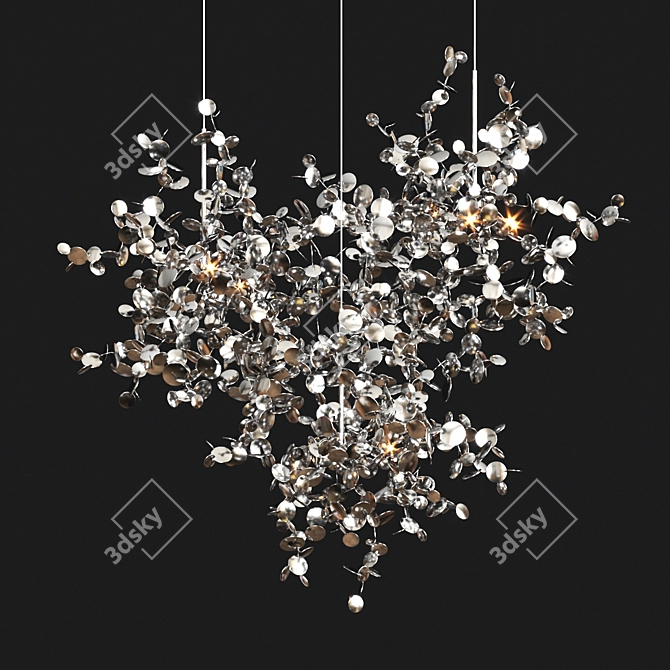 Contemporary Metal Argent Terzani Chair 3D model image 2
