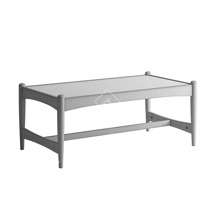 Sleek Jason Coffee Table 3D model image 4