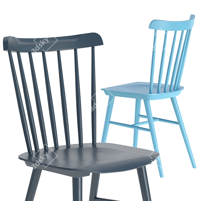 Retro-style Ironica & 18 Chairs 3D model image 3