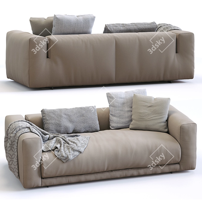 Modern Modular Cor Sofa Set 3D model image 2