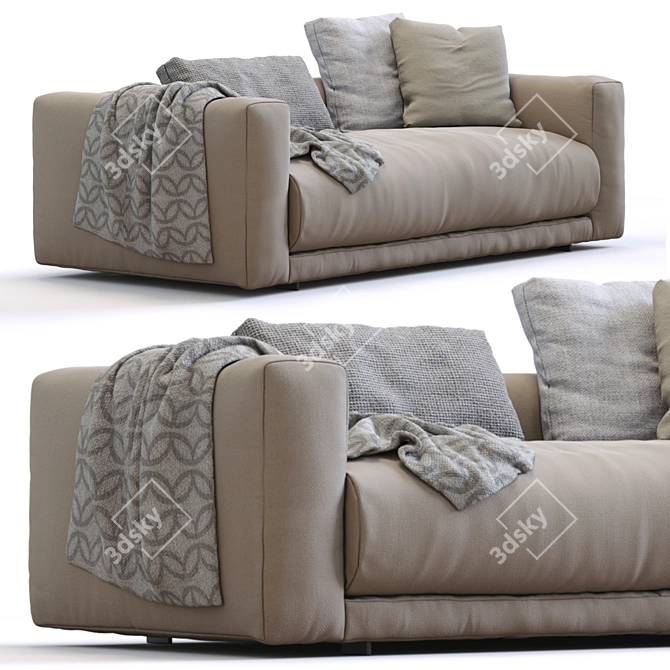 Modern Modular Cor Sofa Set 3D model image 5
