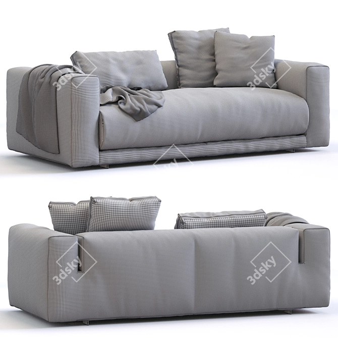 Modern Modular Cor Sofa Set 3D model image 6