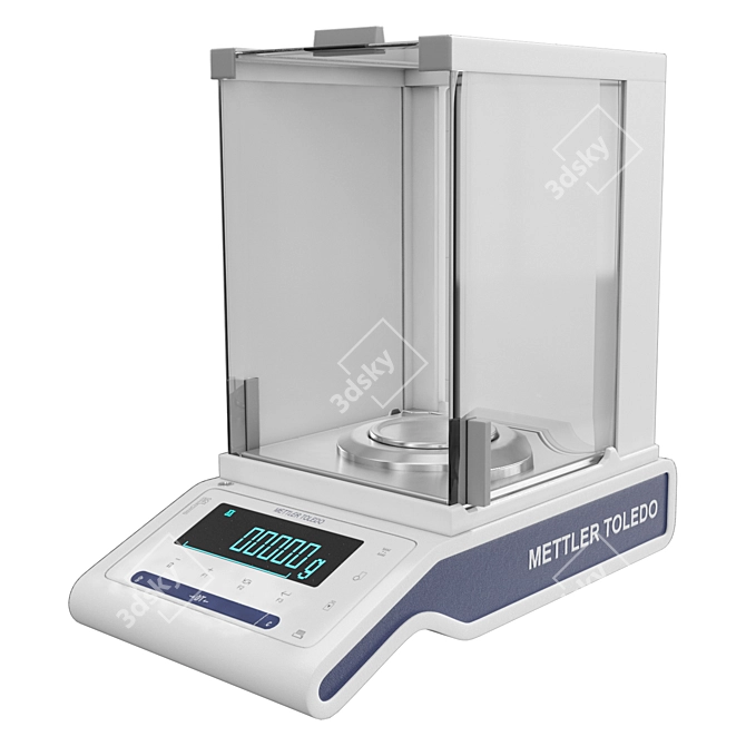 High-Quality Laboratory Precision Scales 3D model image 1