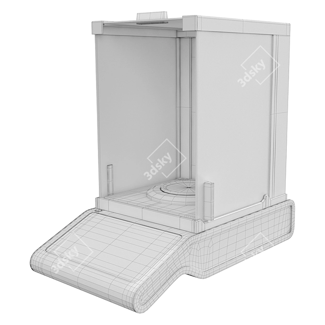 High-Quality Laboratory Precision Scales 3D model image 2