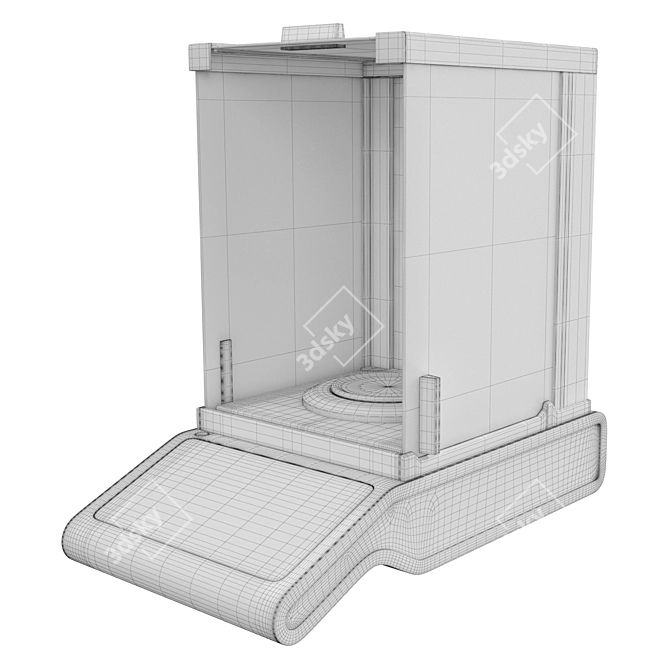 High-Quality Laboratory Precision Scales 3D model image 3