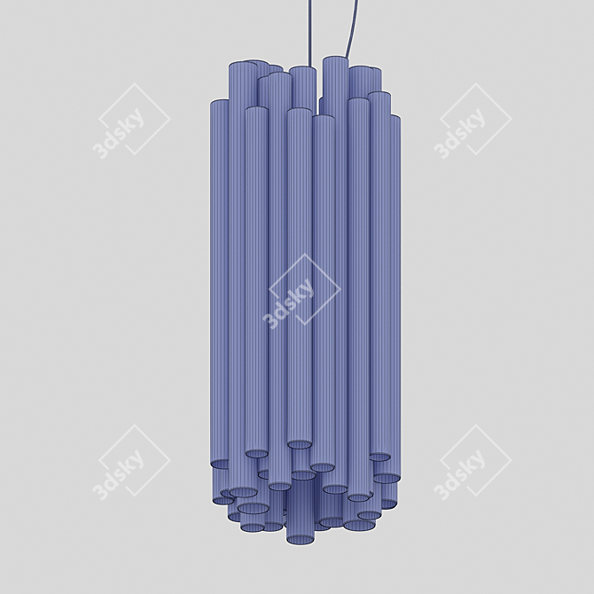 Modern Brass Brubeck Pendant Light 3D model image 2