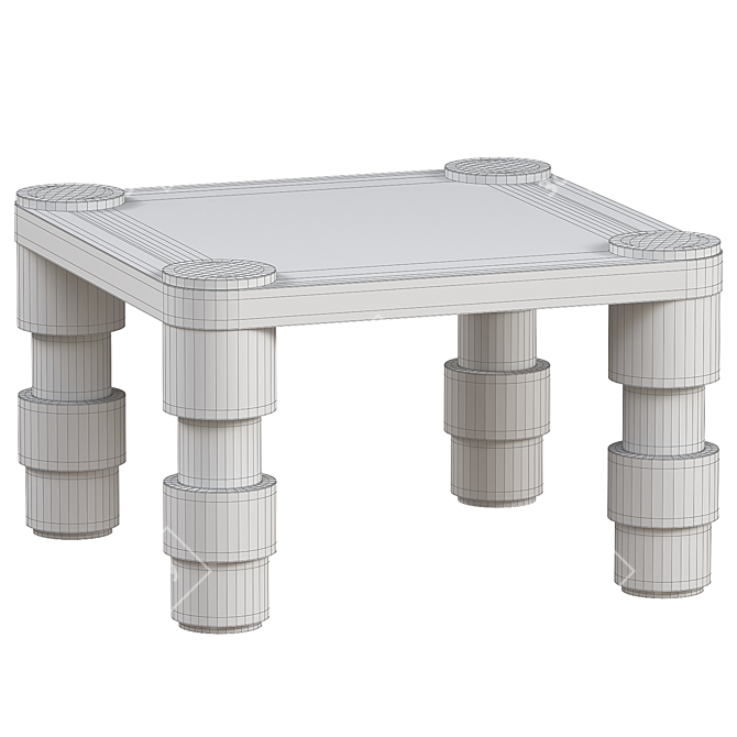 GAN Garden Layers Green Modern Furniture 3D model image 2
