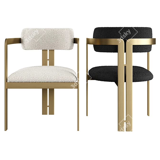 Eichholtz Donato Chairs Set 3D model image 4