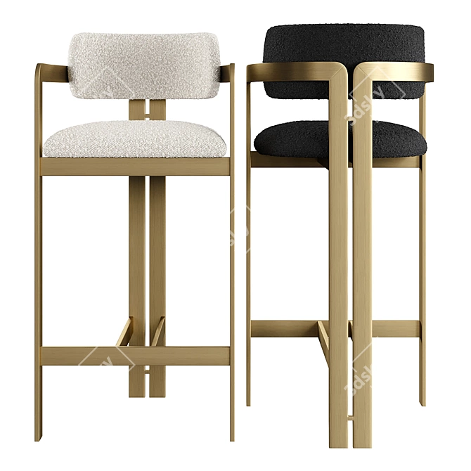 Eichholtz Donato Chairs Set 3D model image 6
