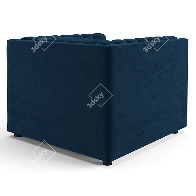 Trussardi Casa Relief Stylish Armchair 3D model image 4