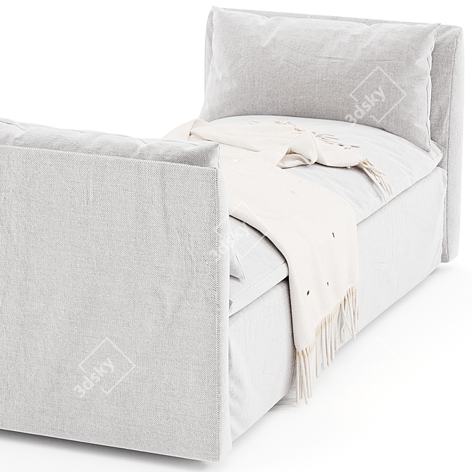 Modern Shelter Daybed West Elm 3D model image 2