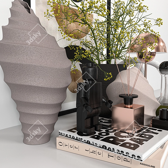 Modern Decor Set Vray Render 3D model image 4