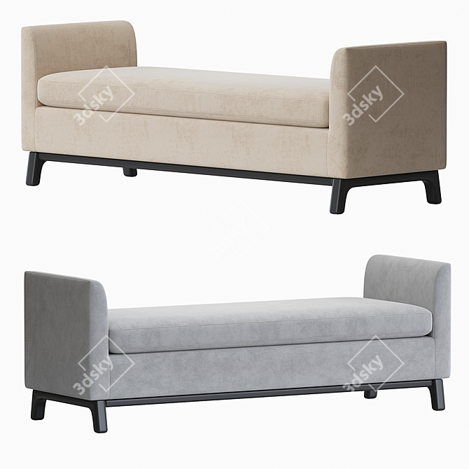 Modern Harvey Bench 2014 Edition 3D model image 1