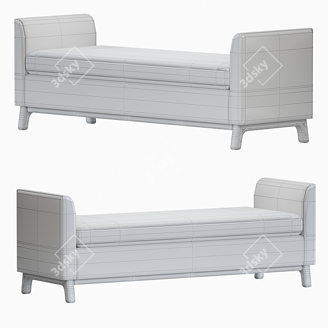 Modern Harvey Bench 2014 Edition 3D model image 3