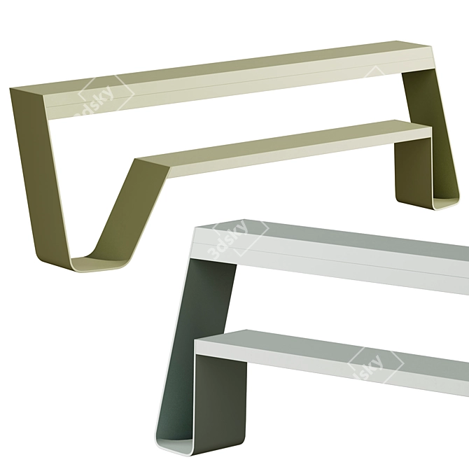 Transformable Hopper Bench | Multifunctional 3D model image 1