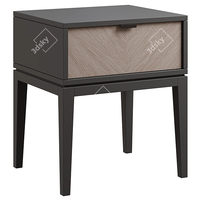 Child's Ellipse Fjord Bedside Table 3D model image 3