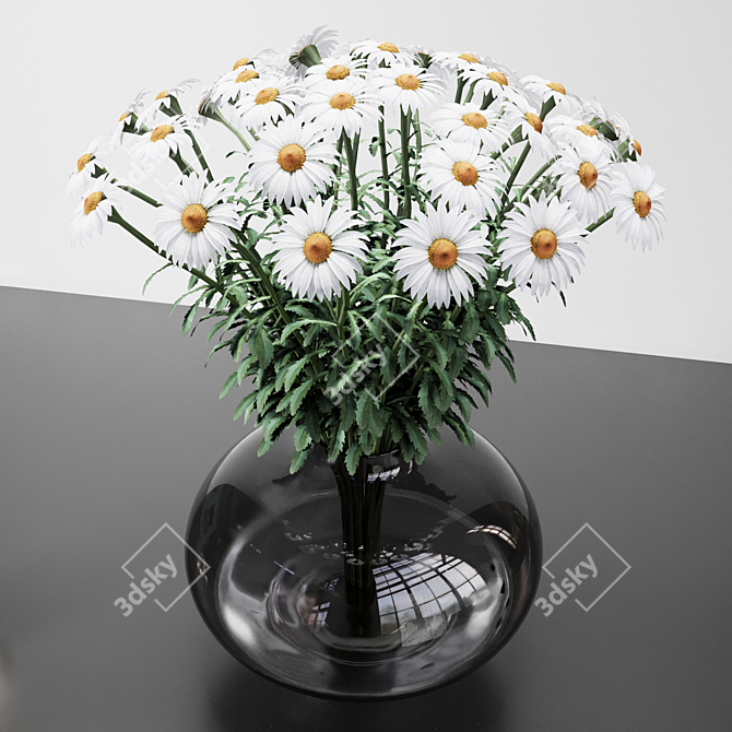 Daisy Delight Decor Set 3D model image 2