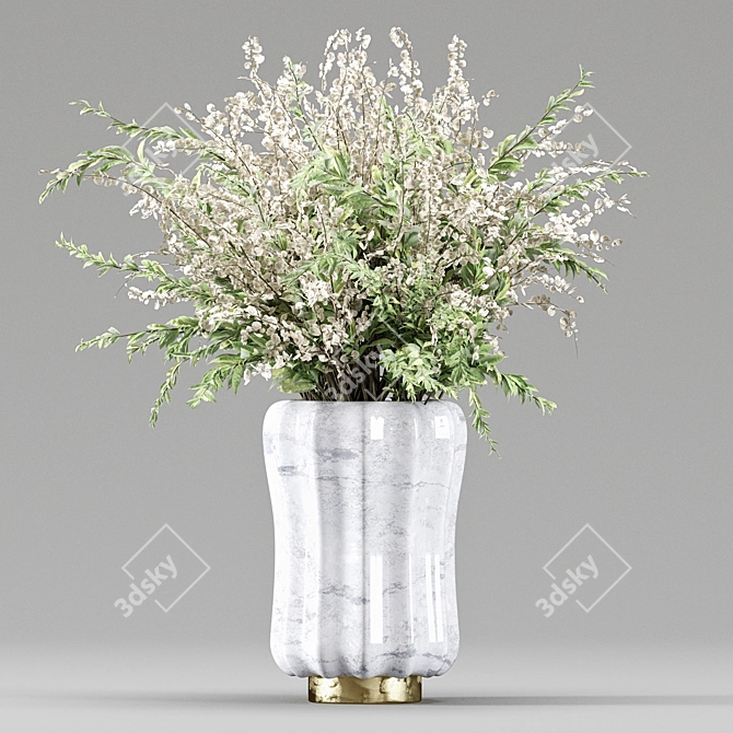 Pampas & Branches Bouquet Set 3D model image 2