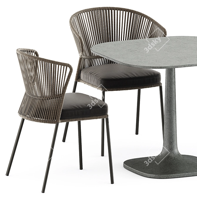  Modern Outdoor Furniture Set 3D model image 7
