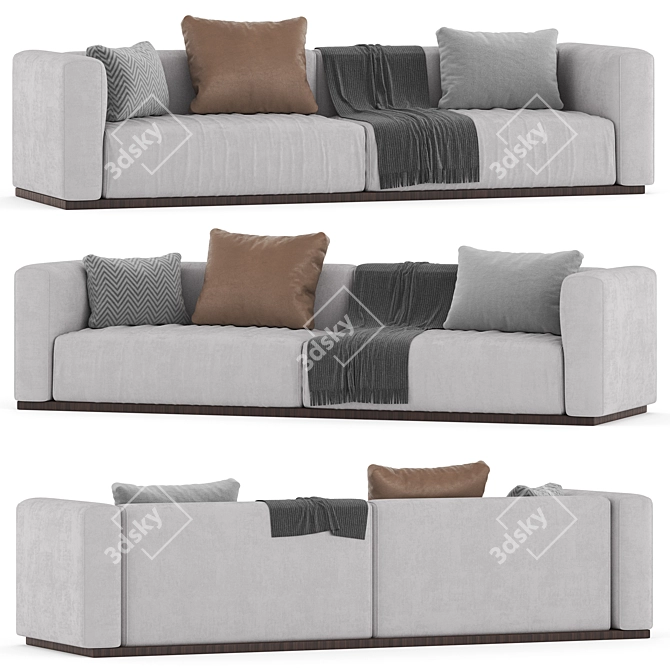 Flexform Lario Sofa 2 Seats 3D model image 1