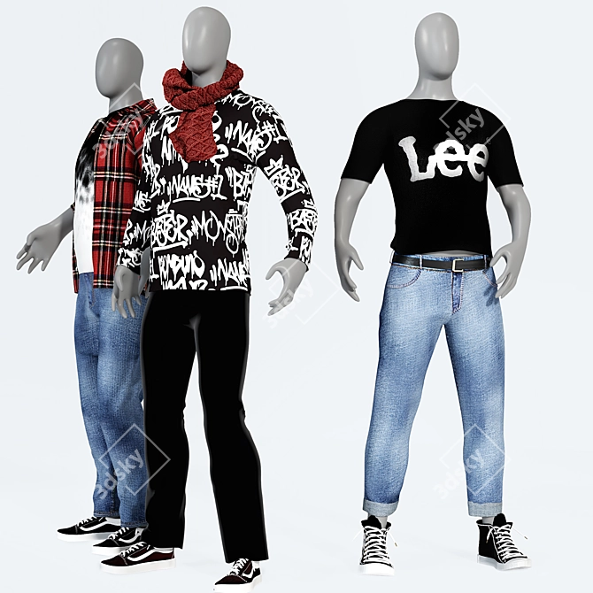 Dynamic Mannequins Vol. 1 3D model image 7