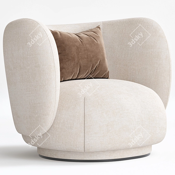 Rico Lounge Chair 3D Model 3D model image 2