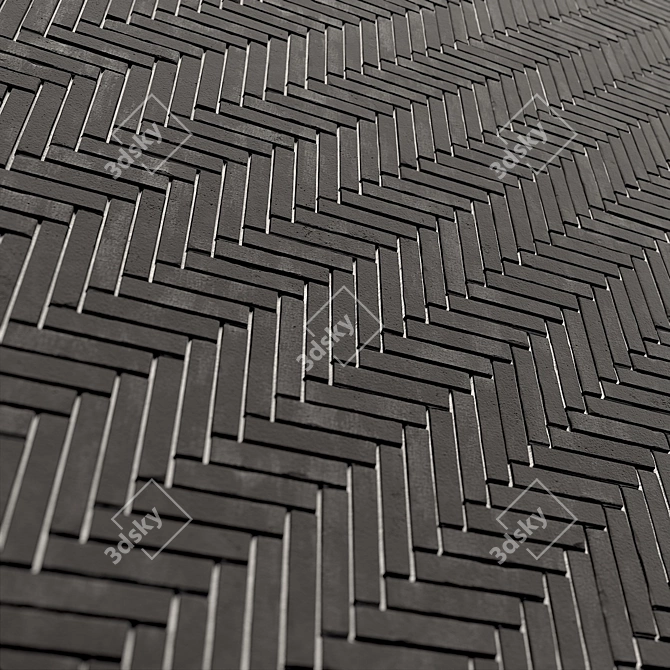 Brick Texture Set-2K PBR Supply 3D model image 2