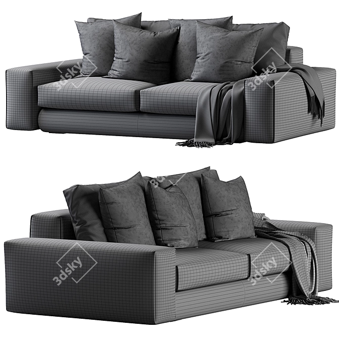 Hudson 2013 Sofa Model 3D 3D model image 6