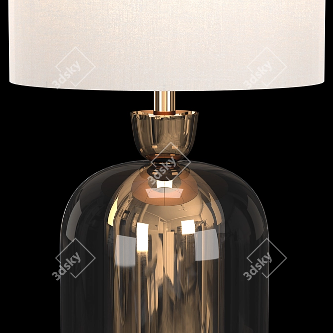 Elegant Bell Jar Table Lamp 3D model image 2