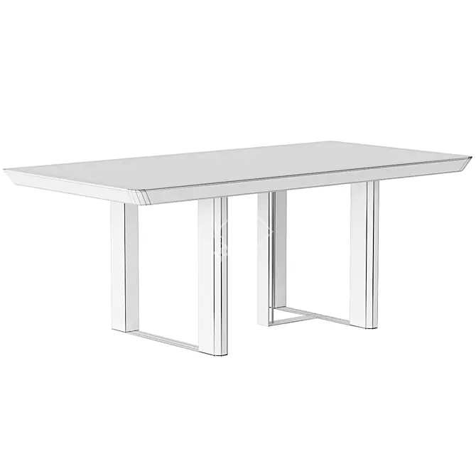  Modern Square Table "SIRONA 3D model image 2