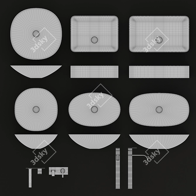Antoniolupi Velo Bathroom Collection 3D model image 2