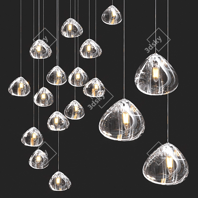 Elegant Mizu Collection Lighting Fixtures 3D model image 1