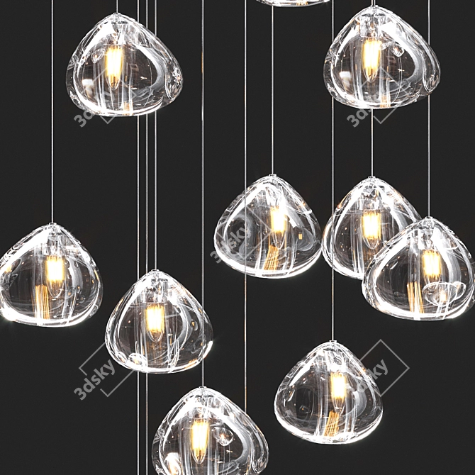 Elegant Mizu Collection Lighting Fixtures 3D model image 2