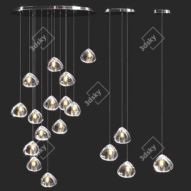 Elegant Mizu Collection Lighting Fixtures 3D model image 3