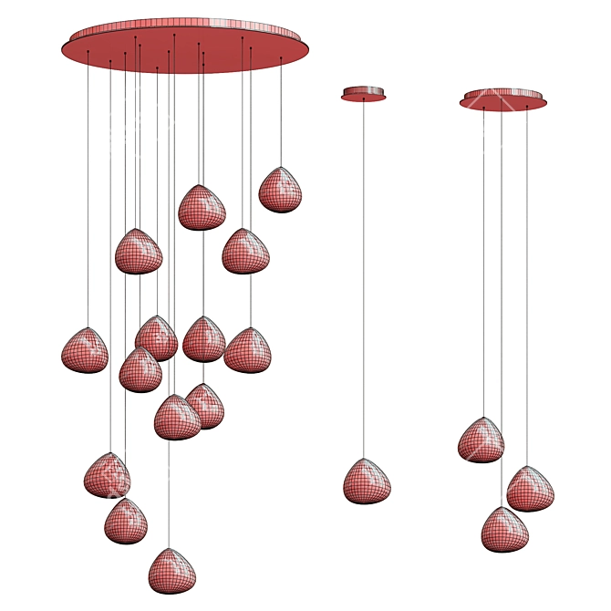 Elegant Mizu Collection Lighting Fixtures 3D model image 4